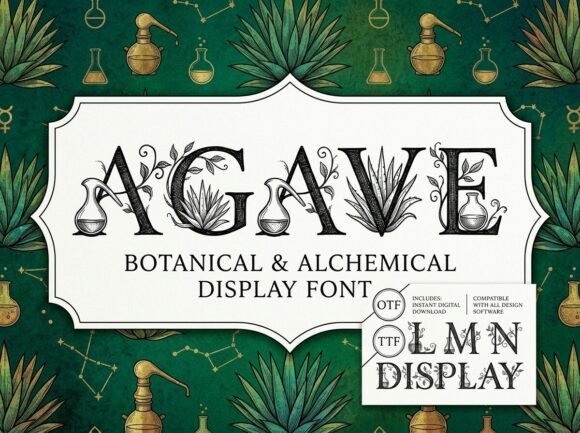 Agave: A Display Typeface for Mysterious Digital Branding