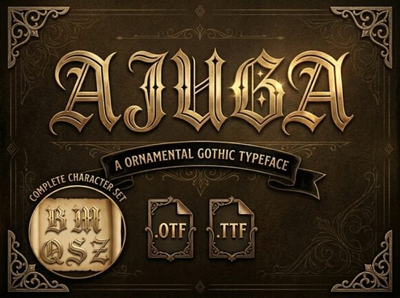 Ajuga: The Gothic Typeface That Elevates Small Business Branding
