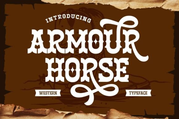 Armour Horse: A Bold Western Display Typeface for Authentic Branding