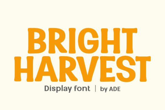 Bright Harvest: A Display Typeface Review for Bold Branding