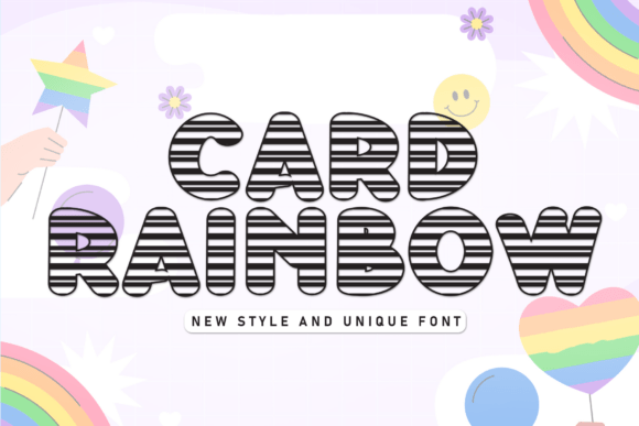 Card Rainbow: The Creative Typeface for Bold Branding