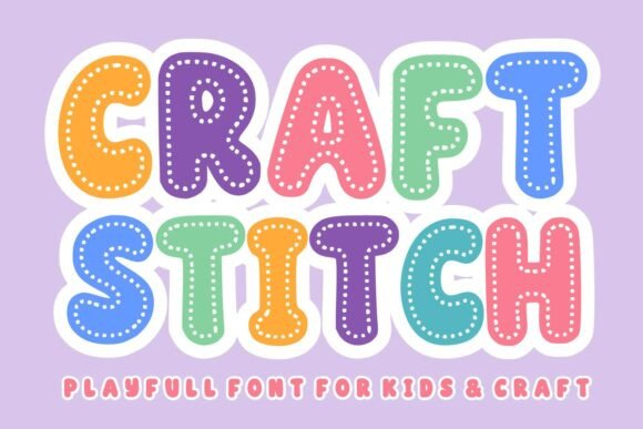 Craft Stitch: A Playful Display Typeface for Creative Web Projects