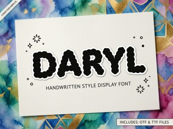 Daryl: The Handcrafted Display Font That Elevates Campaign Design