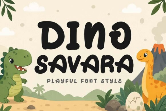 Dino Savara: A Playful Display Typeface for Editorial Design