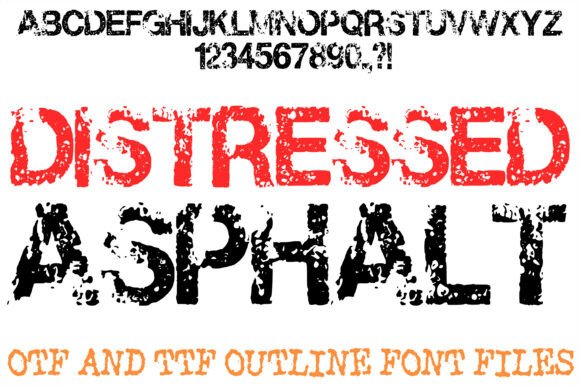 Distressed Asphalt: The Industrial Font for Authentic Branding