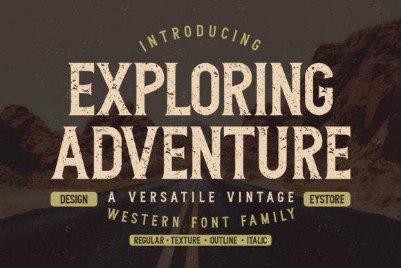 Exploring Adventure: The Vintage Typeface for Handmade Creators