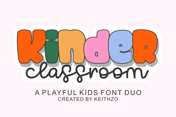 Kinder Classroom: A Playful Display Typeface for Modern Web Design