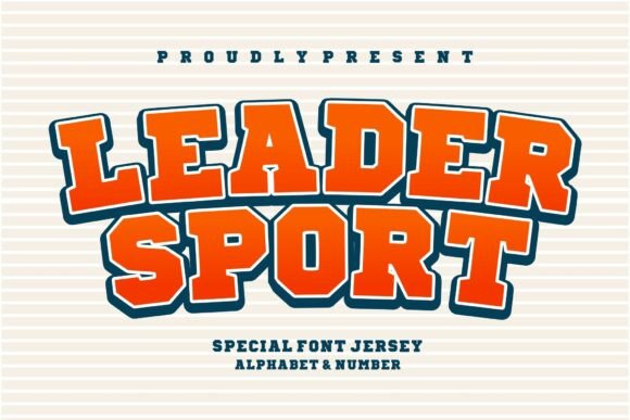 Leader Sport Typeface: The Bold Font for Strong Brand Identity