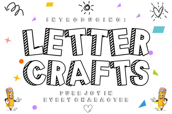 Letter Crafts: A Playful Display Font for Engaging Editorial Design