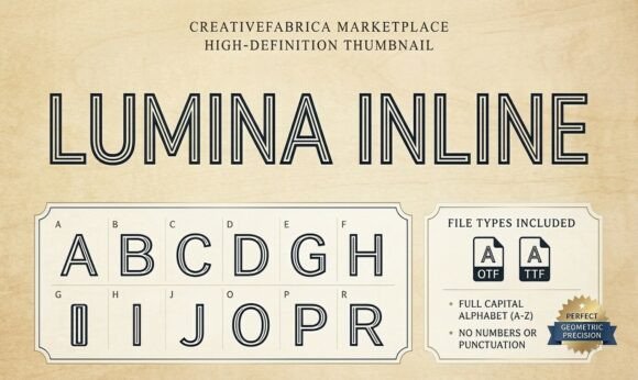 Lumina Inline: The Display Typeface That Elevates Campaign Visuals