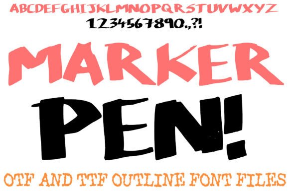 Marker Pen: The Bold Display Typeface for Handmade Labels and Shop Branding