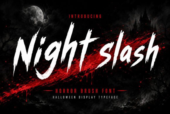 Night Slash: A Bold Display Typeface for Dark Digital Branding