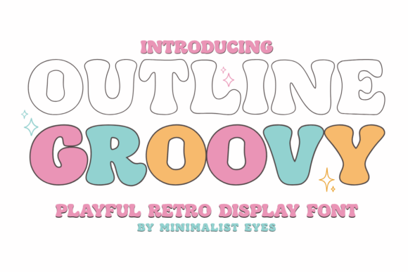Outline Groovy: The Perfect Retro Display Font for Crafters