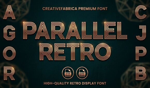 Parallel Retro: The Geometric Typeface That Elevates Editorial Design