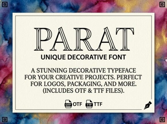 Parat: A Display Typeface That Elevates Handmade Branding