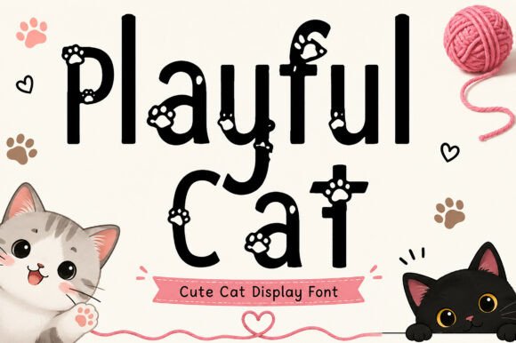 Playful Cat Font for Web Design