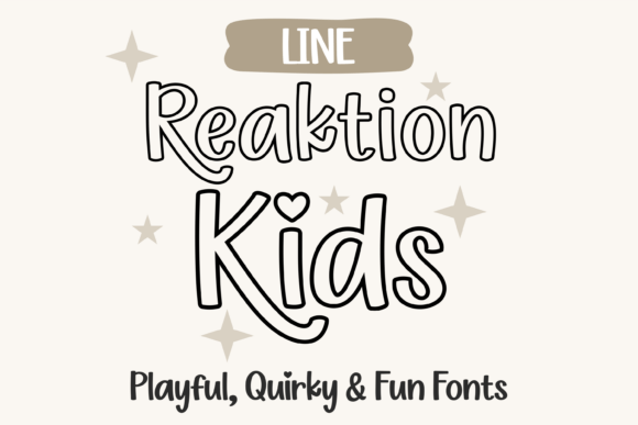 Reaktion Kids Line: The Creative Typeface for Small Business Branding