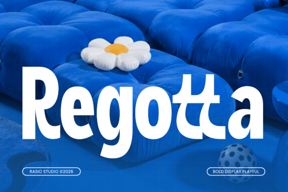 Regotta: The Playful Display Font for Bold Editorial Design