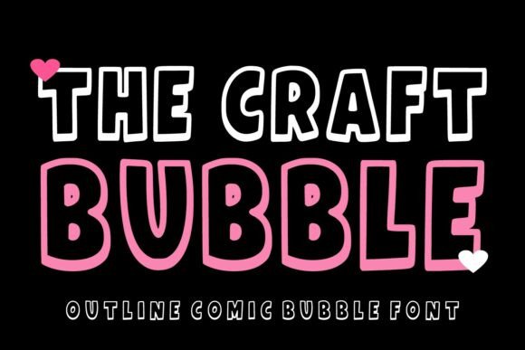 The Craft Bubble: A Playful Display Font for Creative Branding