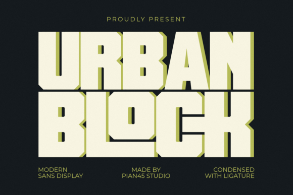Urban Block: The Bold Typeface for Modern Editorial Design