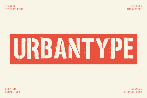 Urbantype: The Urban Chic Font for Handmade Shop Labels