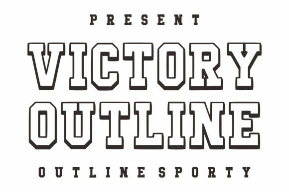Victory Outline: A Bold Display Typeface for Editorial Impact