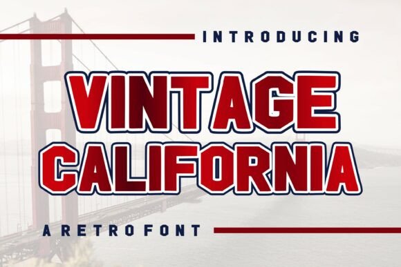 Vintage California: The Perfect Retro Typeface for Handmade Products