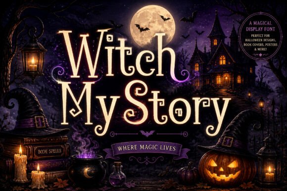 Witch Mystory: A Whimsical Display Font for Magical Branding